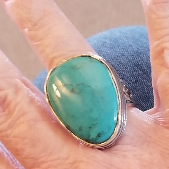 Silpada Sterling Silver & Turquoise Ring - Picture 10 of 11